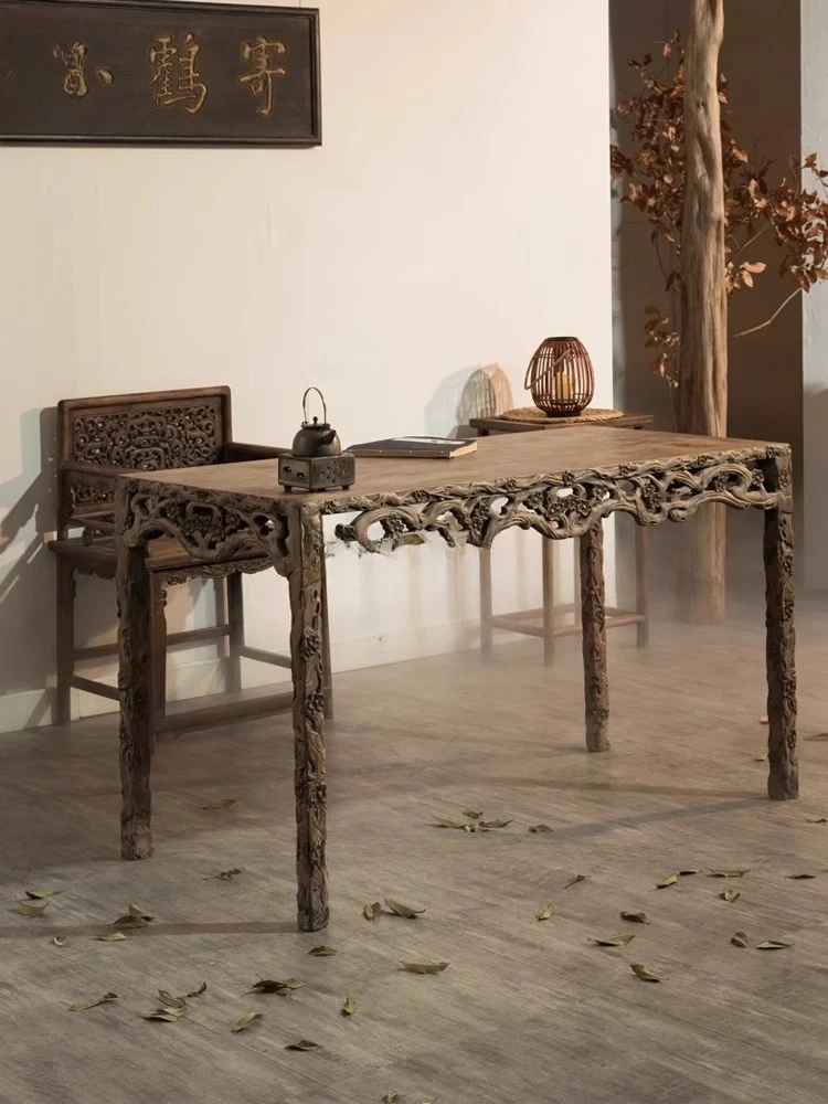 

Китайские антикварные старые товары, стол старой каллиграфии Мин и Цин, классические старые предметы, груша