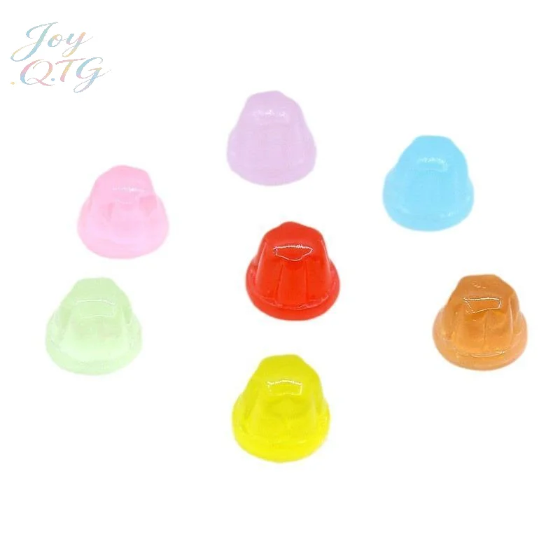 Hot Sale 10pcs Resin Mini Pudding Dessert Model Miniature Fake Pudding Ornament Resin Dollhouse DIY Scene Decoration Craft