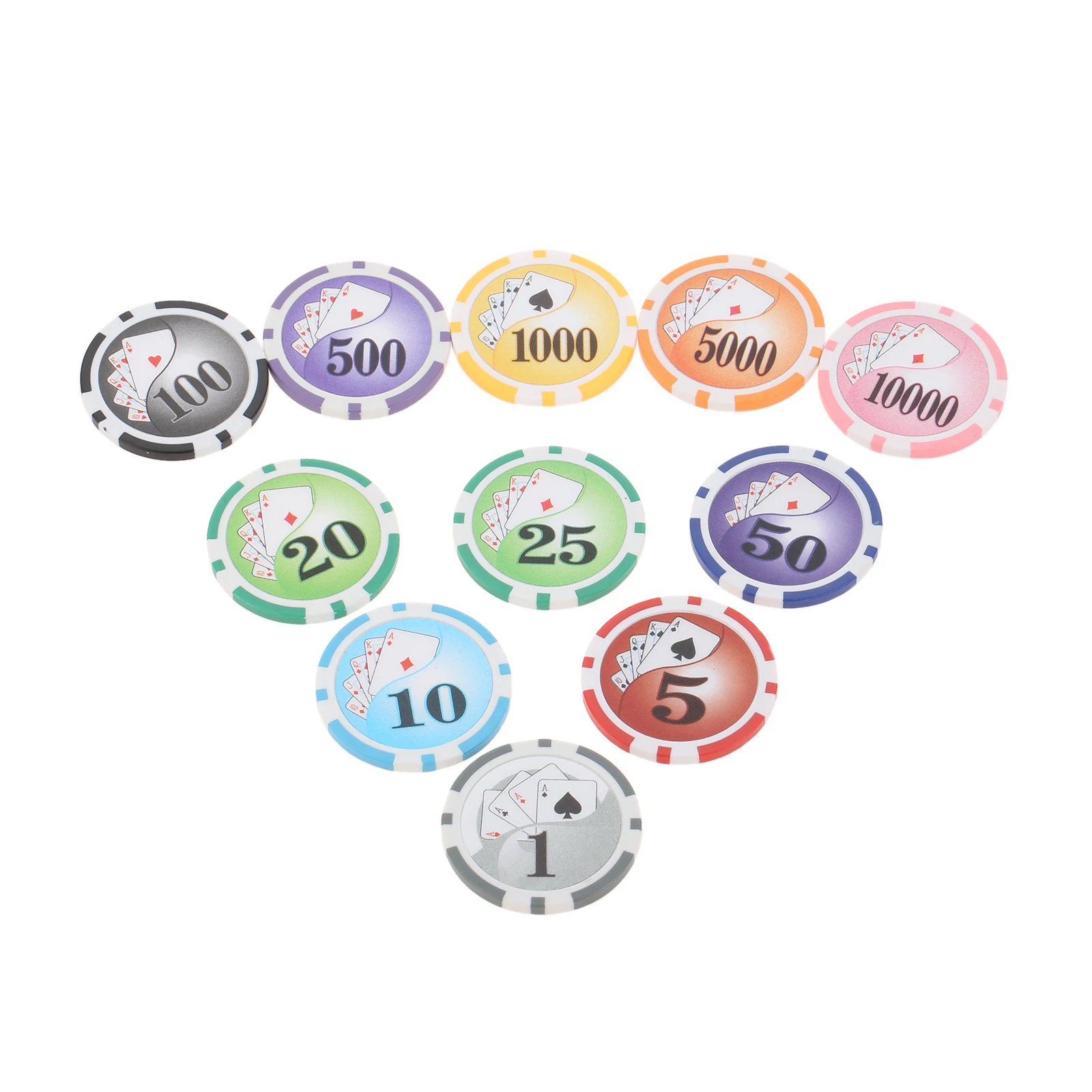 

1 Pc Golf Ball Marker ABS Plastic Iron Sheet Non-Magnetic 11 Types Poker Numbers Marker Golf Training Aids Accessories