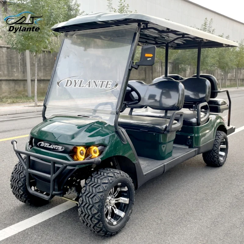 

Brand New High Quality 6 Seater Electric Golf Cart 72V Battery Beach Car 4kw Motor Off-Road Club Car Rear Seats Foldable