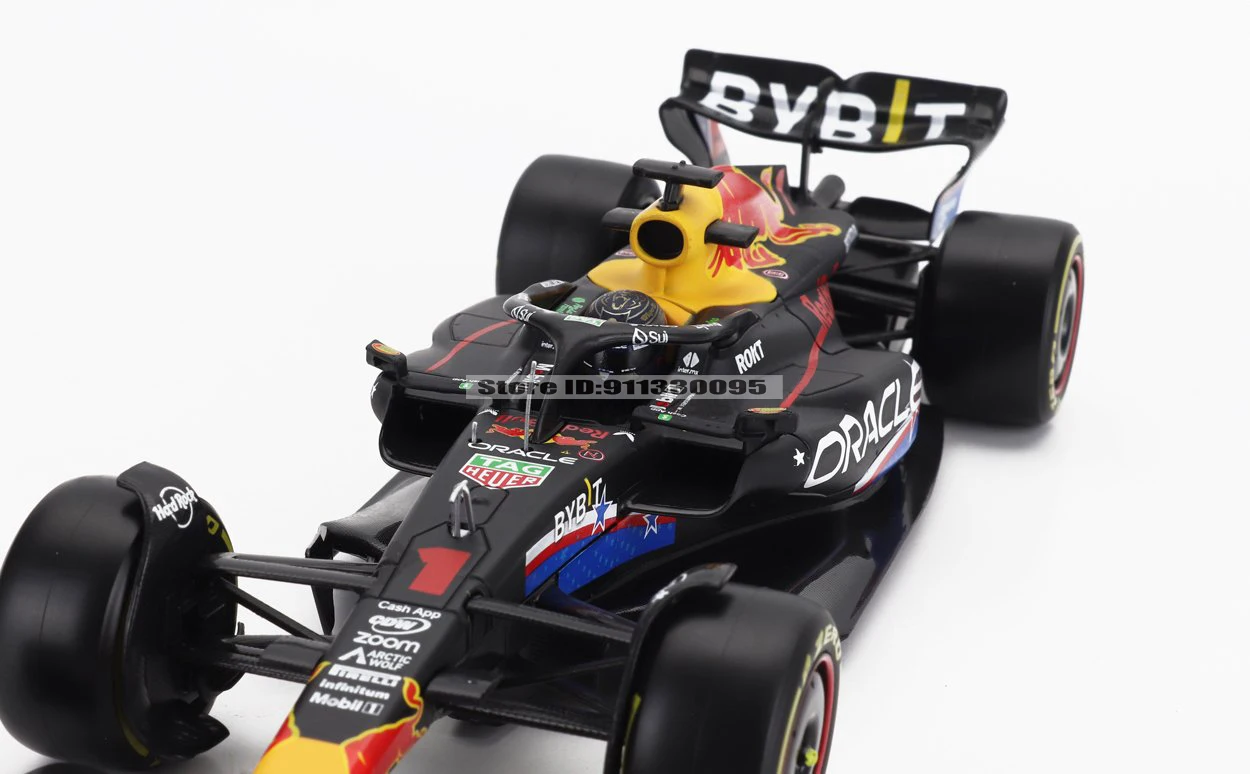 Bburago 1:24 F1 2023 Red Bull RB19 Amerikanische Rennstrecke # 1. Vestappan # 11 Perez Legierungs-Automodelle, Dekorationsstücke, Sammlerstücke, Spielzeug – Detail 9