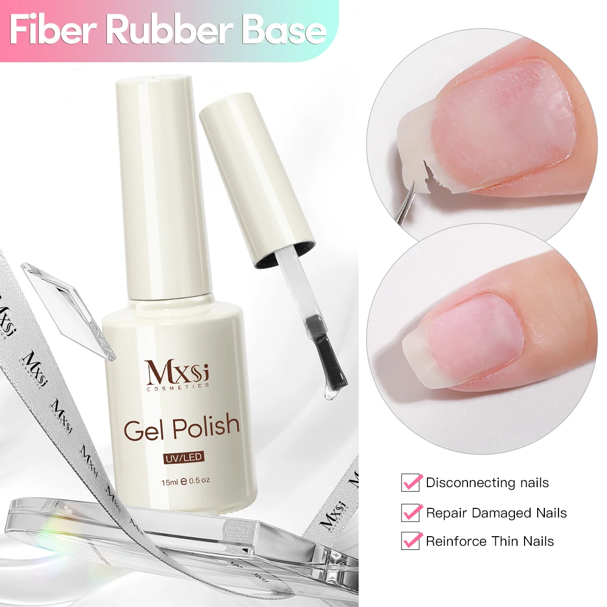 15 مللي 5 قطعة/المجموعة الأظافر قاعدة معطف هلام مسمار مجموعة طلاء الأظافر المطاط قاعدة هلام كيت شبه دائمة نقع قبالة UV LED هلام مسمار ملصقات الأظافر لوازم #5