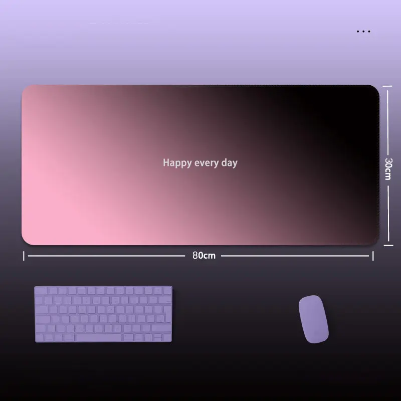 

Advanced sense gradual change mouse pad black pink color minimalist style oversized e-sports office keyboard table mat