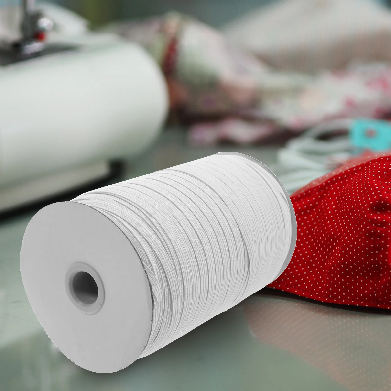 

1 Roll For Sewing Braided Cord Mask Cloth Cord Craft Diy Projects Sewing Knit Elastic Rope Rope Elastic Thread