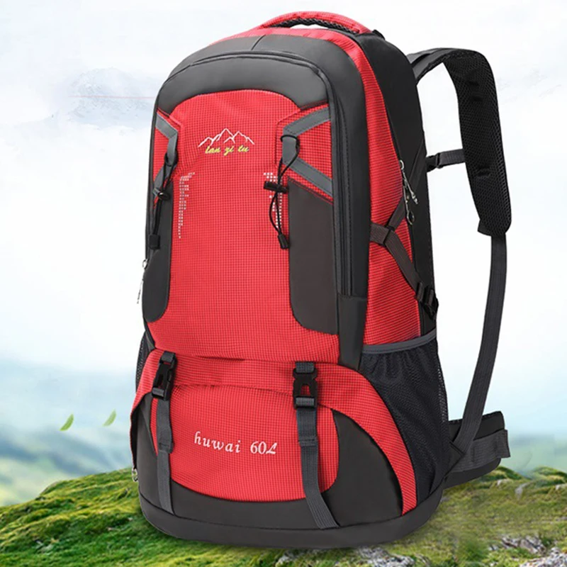 2024 New Outdoor Mountaineering Bag Large Capacity Book Bag Tourism Backpack Women's Sports Men's Korean Edition Travel Backpack