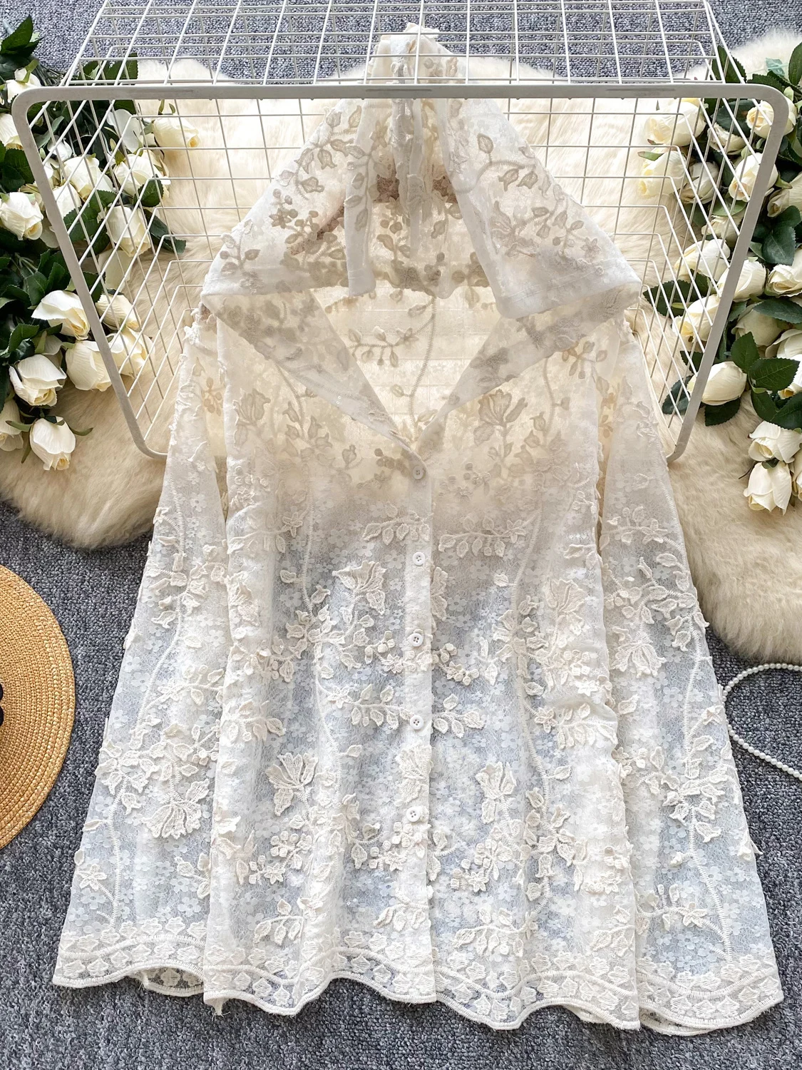 

Korean Sle Heavy Embroidery Long Sve Hooded irt Women's Loose Casual Open Cardigan Lazy Sle Outerwear Autumn 2025
