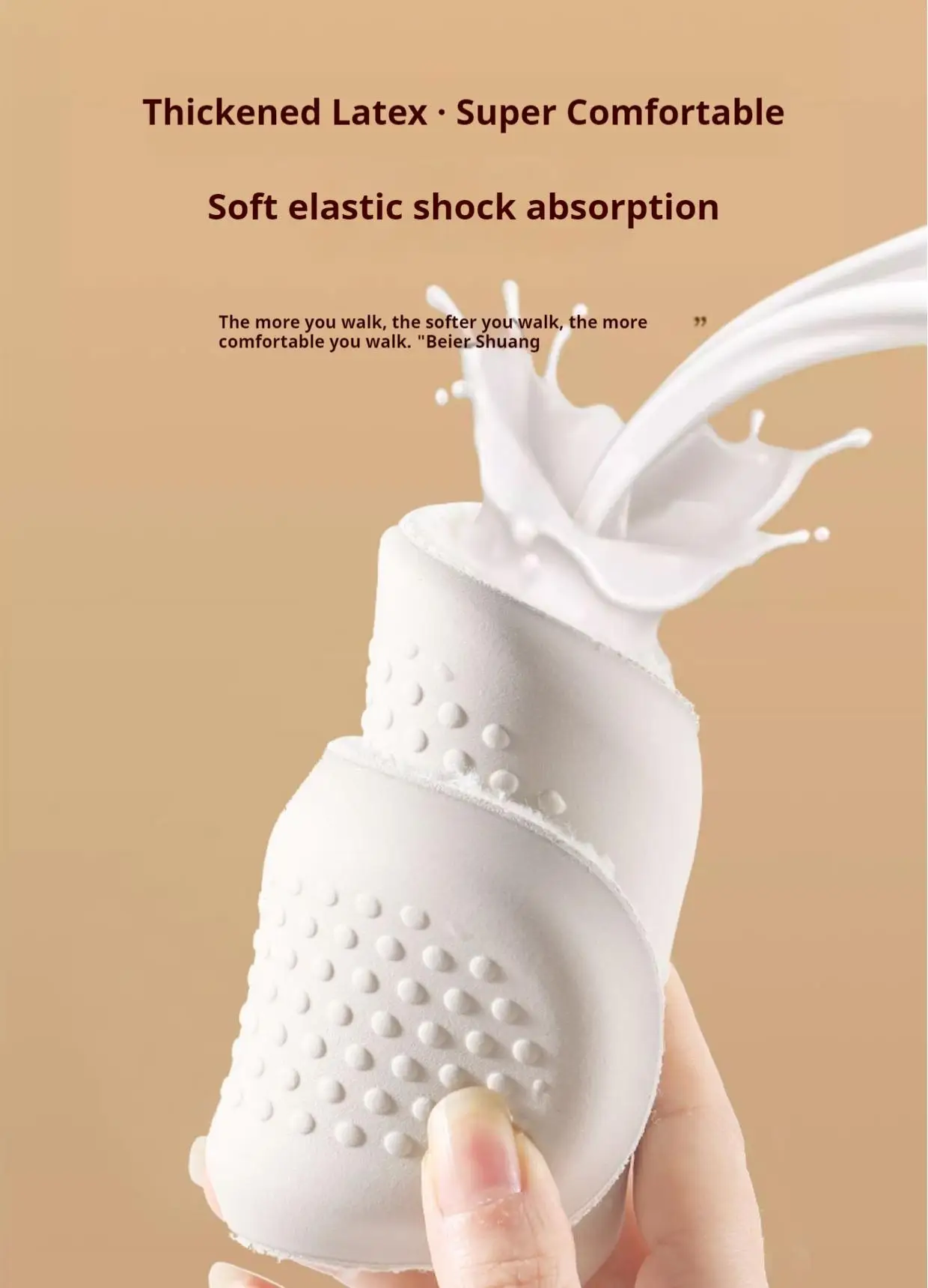 Unisex-Latex-Lammwoll-Einlegesohlen, Baumwollschuhe, Winter-Wärme-Einlegesohlen, weiche Schuhsohle, dicke, plüschige, stoßdämpfende Schuhpolster, 1 Paar. – Detail 10