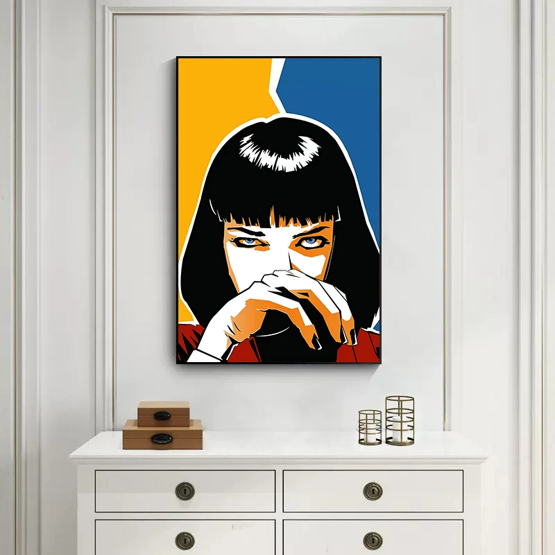 Modern Classic Movie Poster Pulp Fiction Prints On Canvas Painting Wall Art Pictures For Bar Room Home Decoration Mural