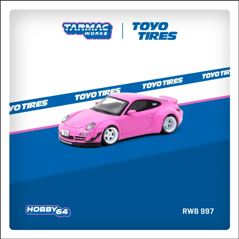 

**Pre-Order** Tarmac Works 1:64 RWB 997 Pink Diecast Model Car