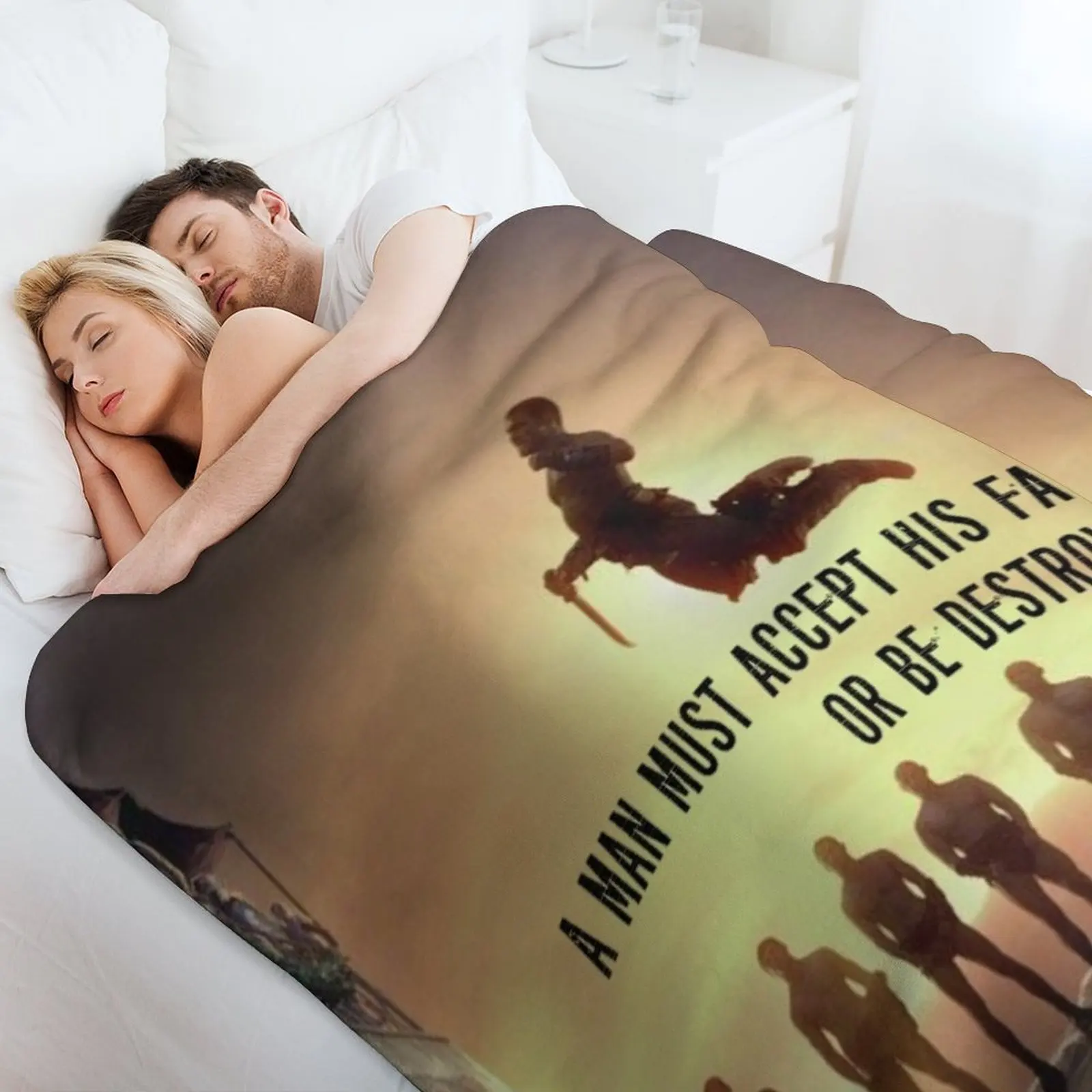 سبارتاكوس اقتباس رمي بطانية المصممين أريكة سرير المعزي بطانيات أريكة عملاقة #4