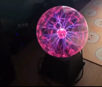 For 6-Inch Ion Ball Glow Ball Simulates Coil Red Light Blue Light 15 Cm Glass Diameter Lightning Ball