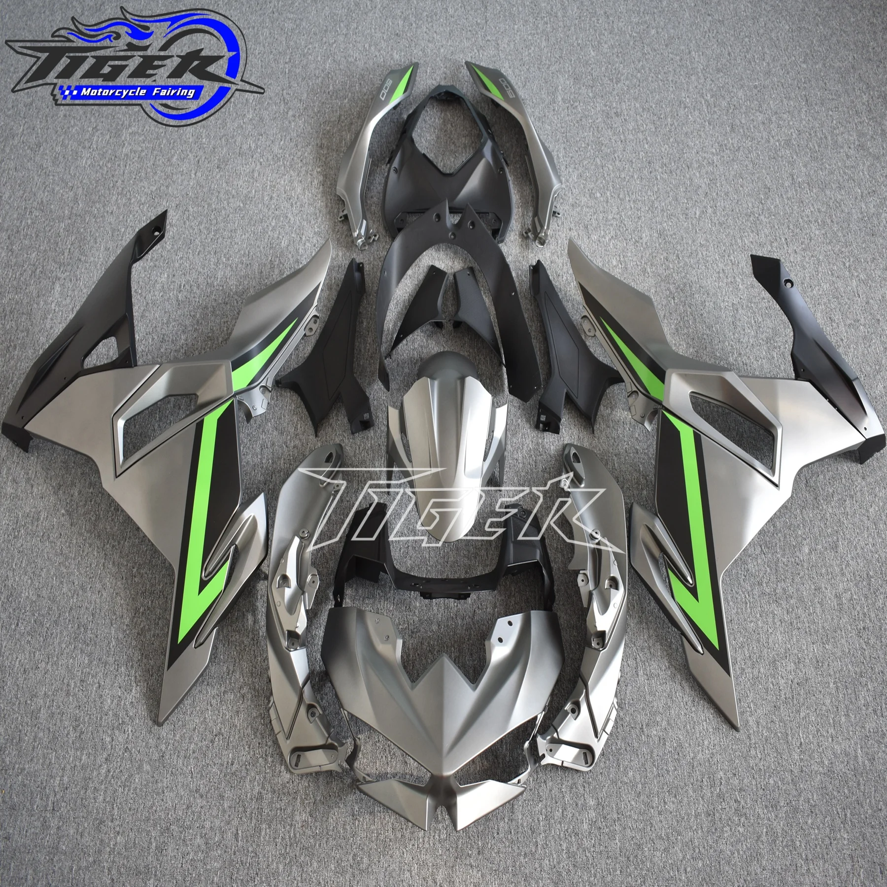 

Motorcycle For Kawasaki Ninja500 2024-2025 Full Fairing Kits Fit Ninja 500 Injection Bodywork Cowling All glossy black