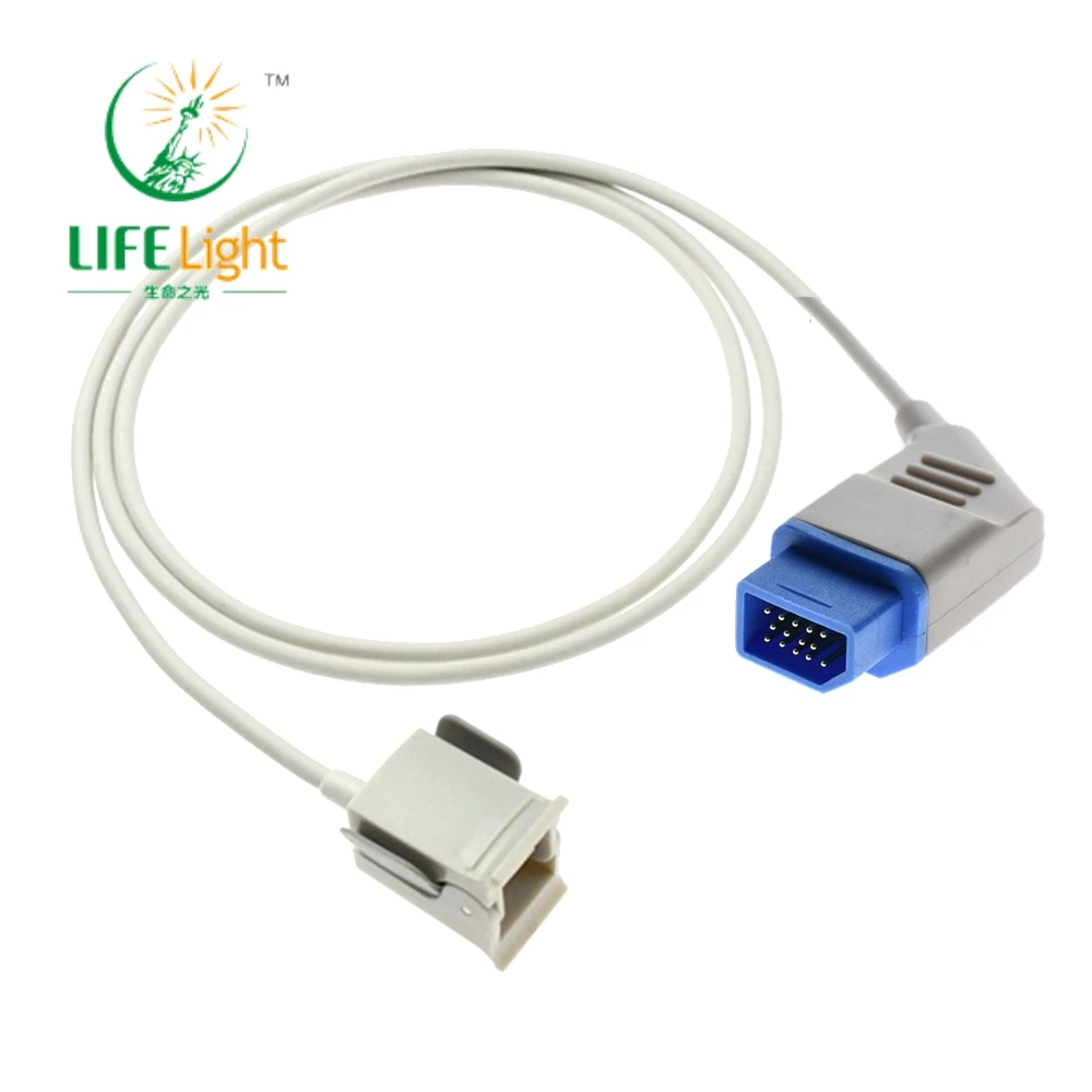 

Compatible with N*IHON K*OHDEN square14PIN popular Monitor. Reusable Spo2 Sensor Cable for Pulse Oximaxer.