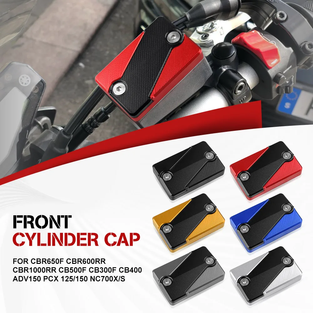 

FOR HONDA CBR650F CBR600RR CBR1000RR CB500F CB300F CB400 ADV150 PCX 125/150 NC700X/S Front brake Fluid Reservoir Cap Cover