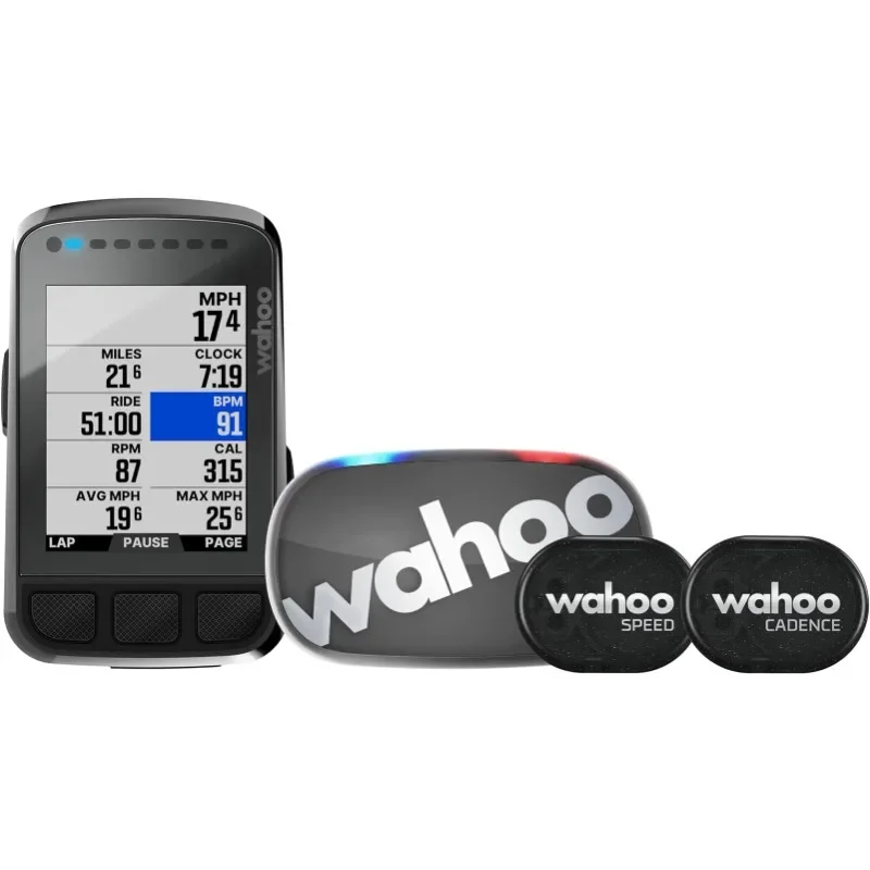 Wahoo ELEMNT 볼트 V2 GPS 사이클링 자전거 컴퓨터 번들