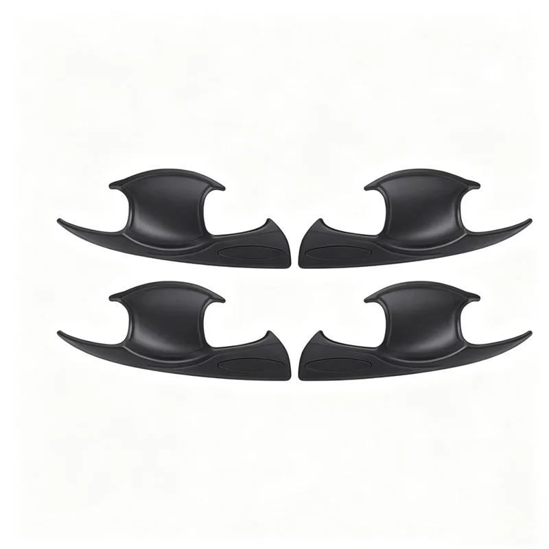 Car Door Protection Door Insert Handle Bowl Cover Auto Parts ABS Matte Black Car Accessories For Toyota Hilux REVO 2015-2020