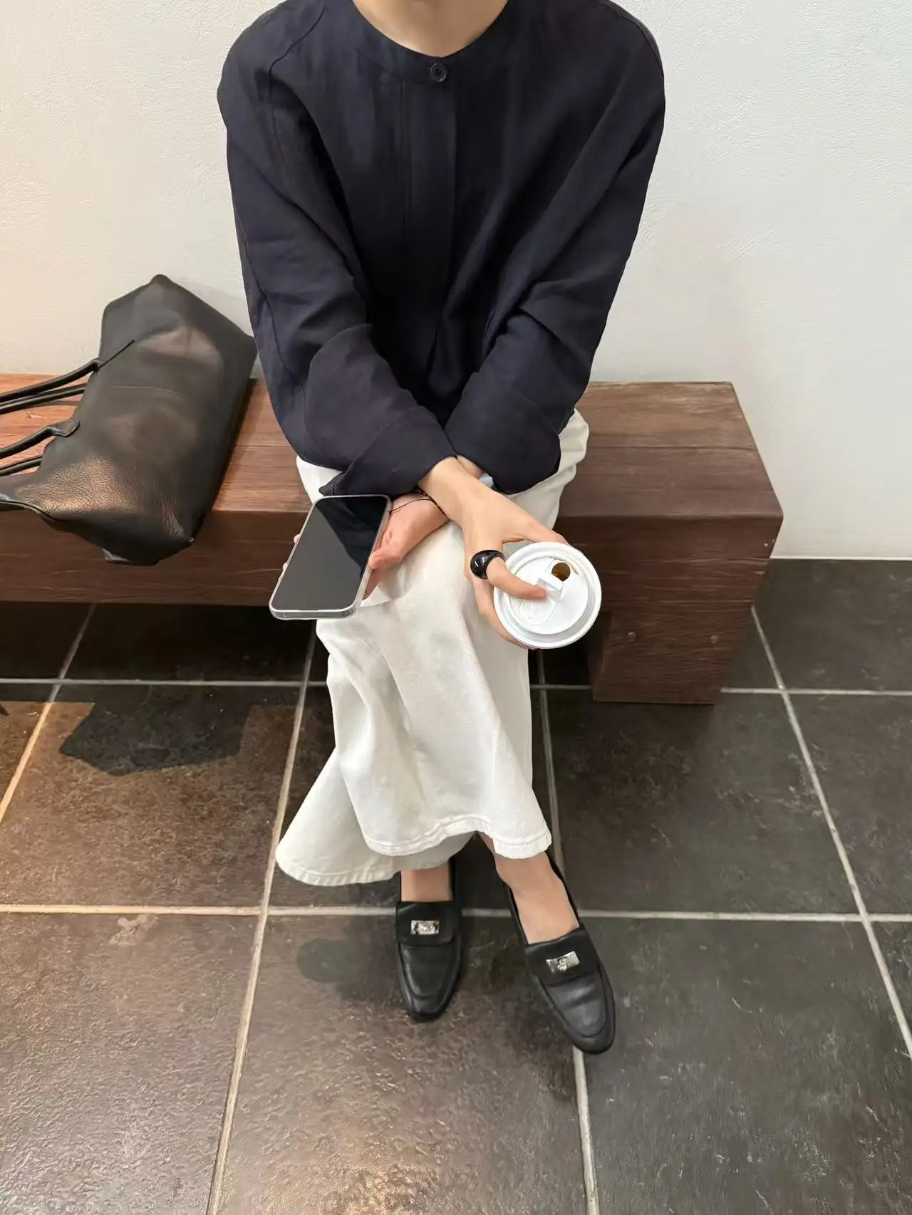 

Lilian Abouoon mat Sle Women's Comfortable Breathable Linen irt Jaet Casual Straight Cut Long Sve round Ne