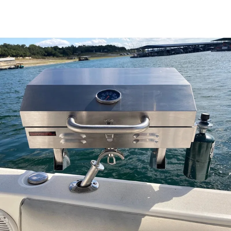 Stainless Steel Bbq Grill Sea Barbecue Outdoor Steel Fire Pit Bbq Boat