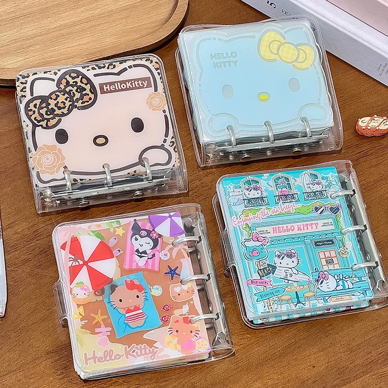 Transparent Stickers Storage Album Cute Stickers Storage Album with Inner Pages Student Fans Change Stickers Gifts Binder