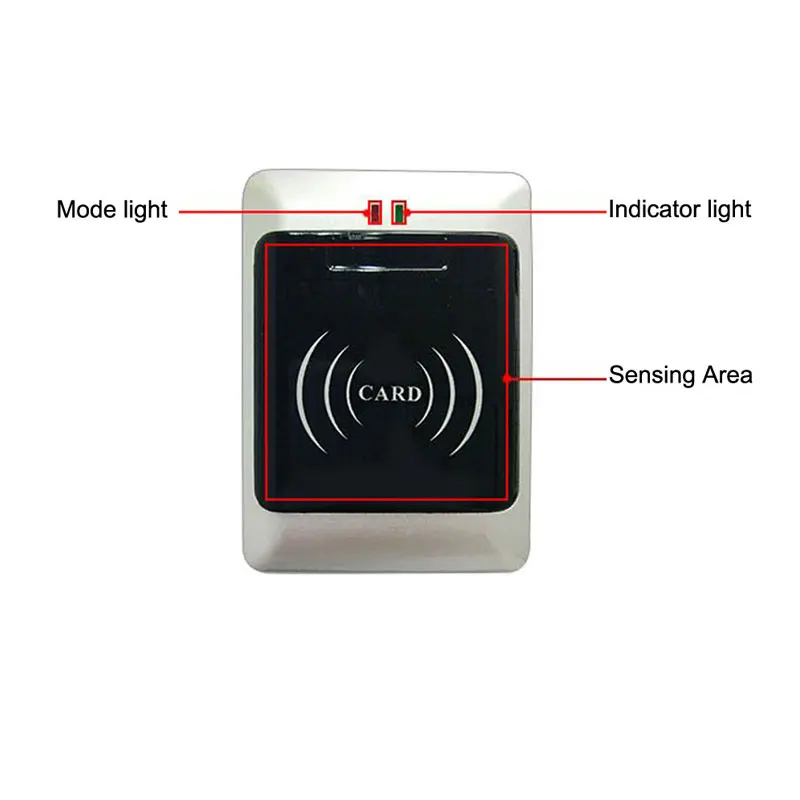 Carte mère de contrôle d'accès de porte autonome, RFID ID, étanche IP67, deux cartes mères avec porte-clés 10 Em, prise en charge du lecteur WG externe