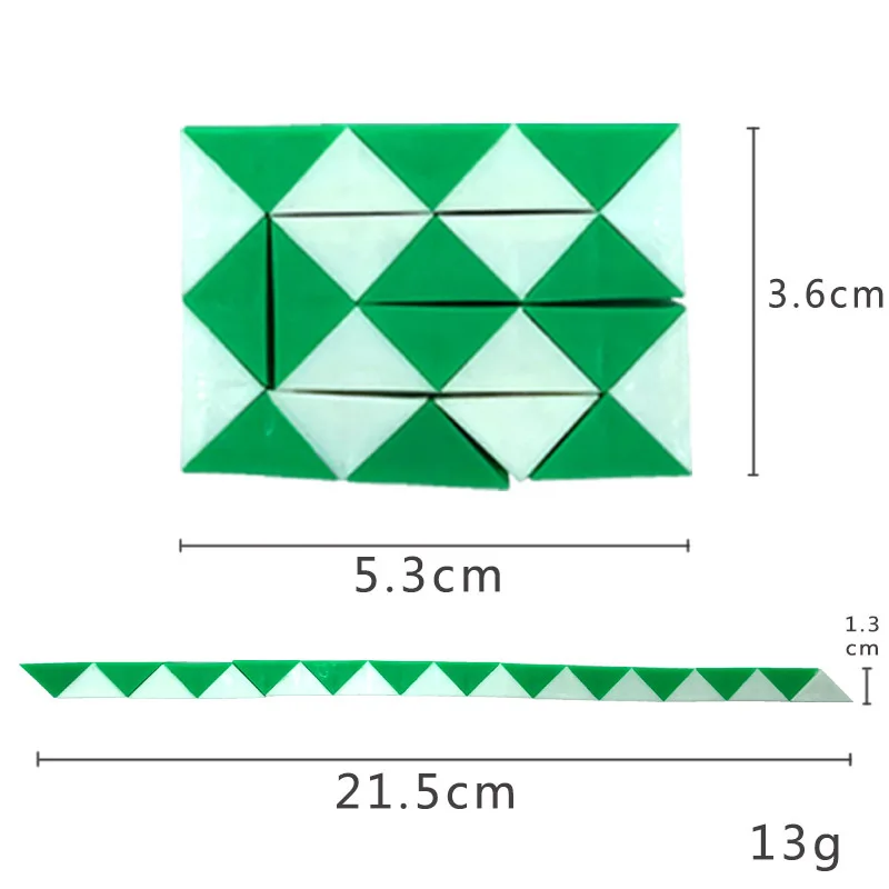 2 Pcs Children Puzzle Toys Creativehundred Changes Transformation Snake Folding Cube Toys Children Twisting Fun Toys - Image 5