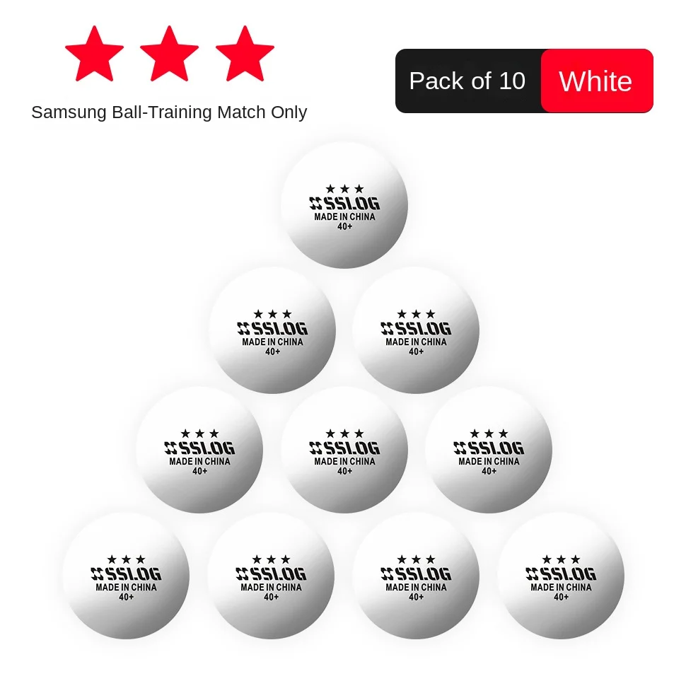 تدريب تنس الطاولة سامسونج مسابقة متينة منزلية جديدة مادة كرة تنس الطاولة البيضاء #1