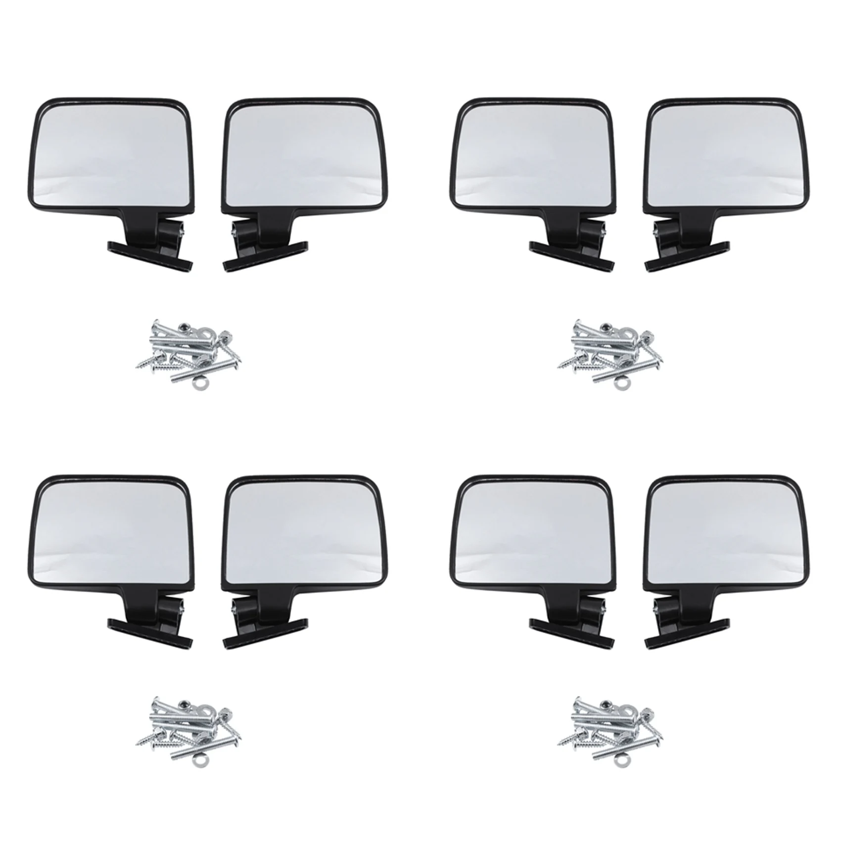 

8X Golf Cart Mirrors - Universal Folding Side View Mirror for Golf Carts Club Car, Ezgo, Yamaha, Star, Zone Carts