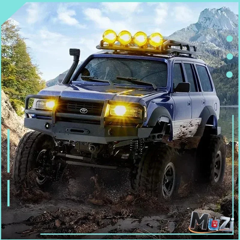 Fms fcx18 1/18 land cruiser lc80 carro de escalada rc carro de controle remoto simulação elétrica off road modelo brinquedo presente adulto