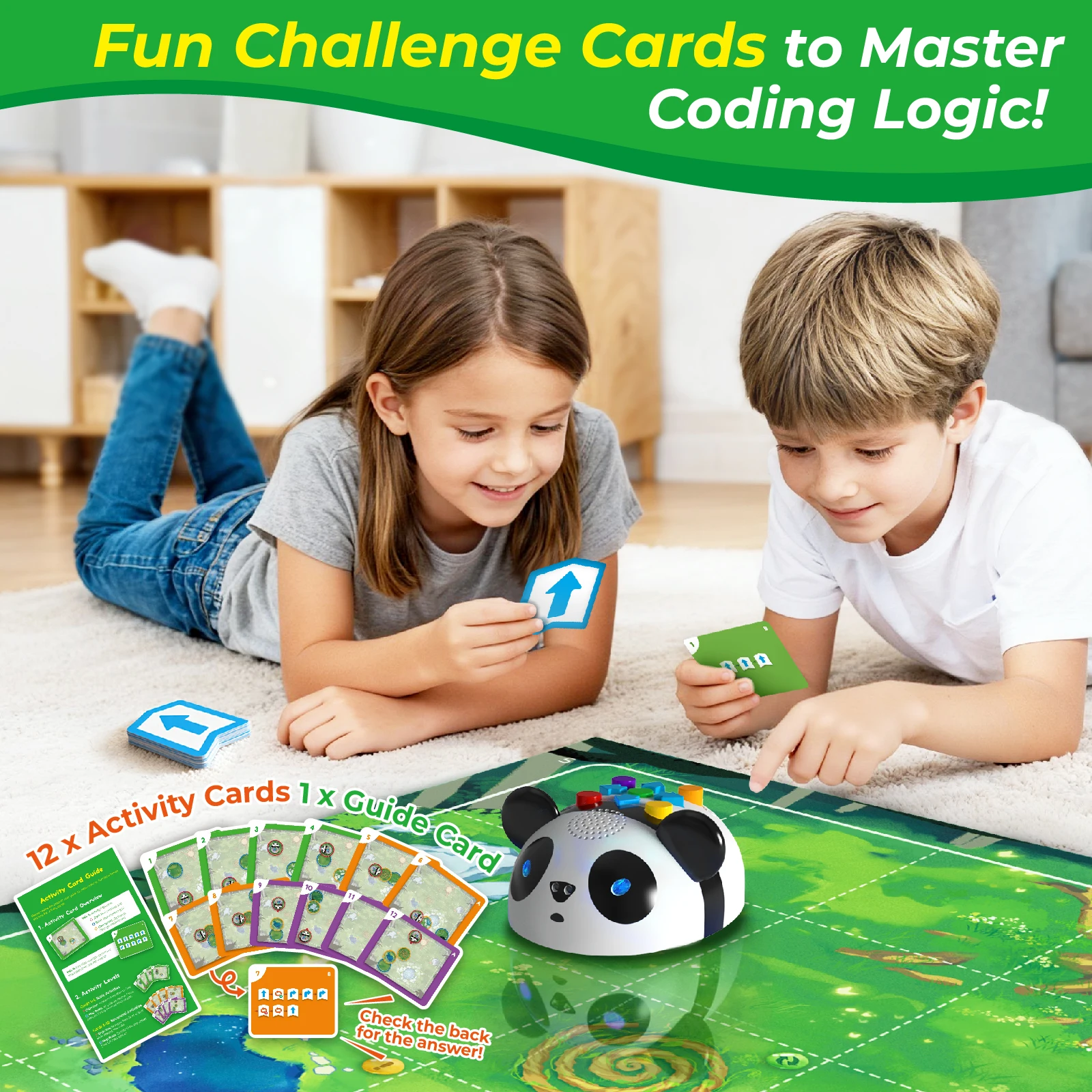 Apitor الترميز المبكر Pal للأطفال، لعبة ترميز استكشاف تعليمية خالية من الشاشة، لعبة جذعية لمرحلة ما قبل المدرسة، هدية للأطفال الصغار من سن 3 سنوات فما فوق #3