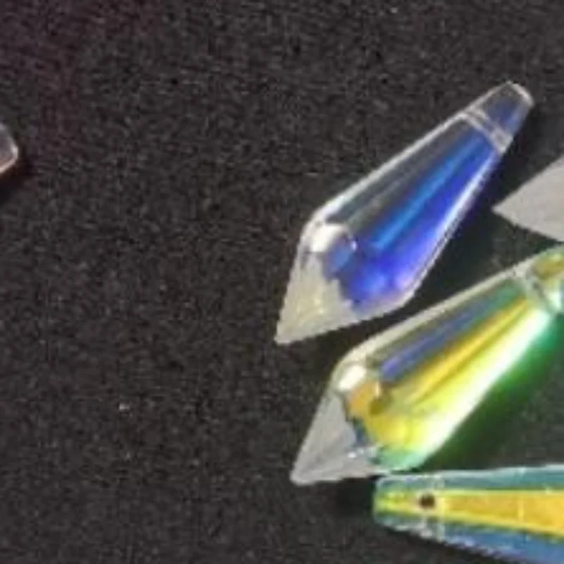 5PCS Crystal Icicle Suncatcher Prisms Hanging Rainbow Maker Chandelier Replacement Drops DIY Lamp Candle Holder Curtain Pendant