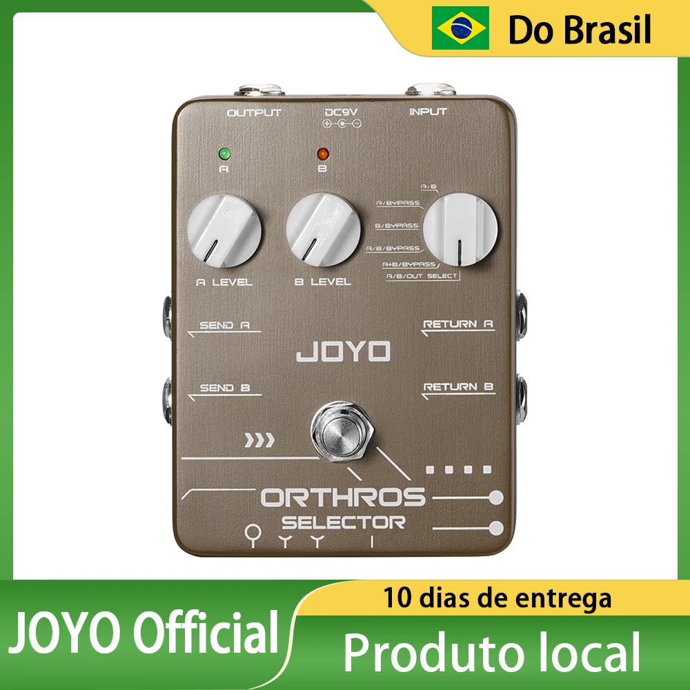 JOYO JF-24 ORTHROS محدد خط الجيتار محدد دواسة 6 وضع التبديل A/B 2 تأثير حلقة التحكم المستقل