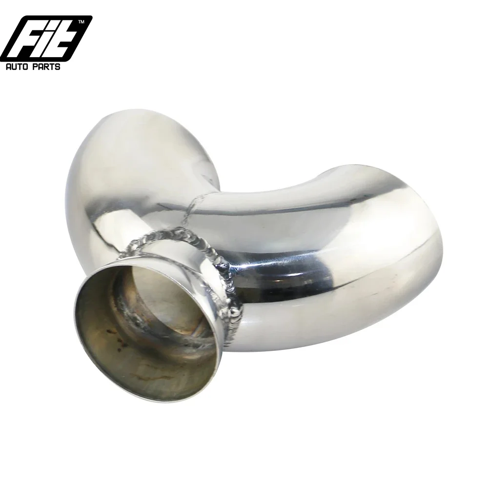 Aço inoxidável Universal Car Exhaust Pipe Adapter, Y-Pipe Connector, 2 \'\'to 2.5 \'\'Converter, Acessórios de carro