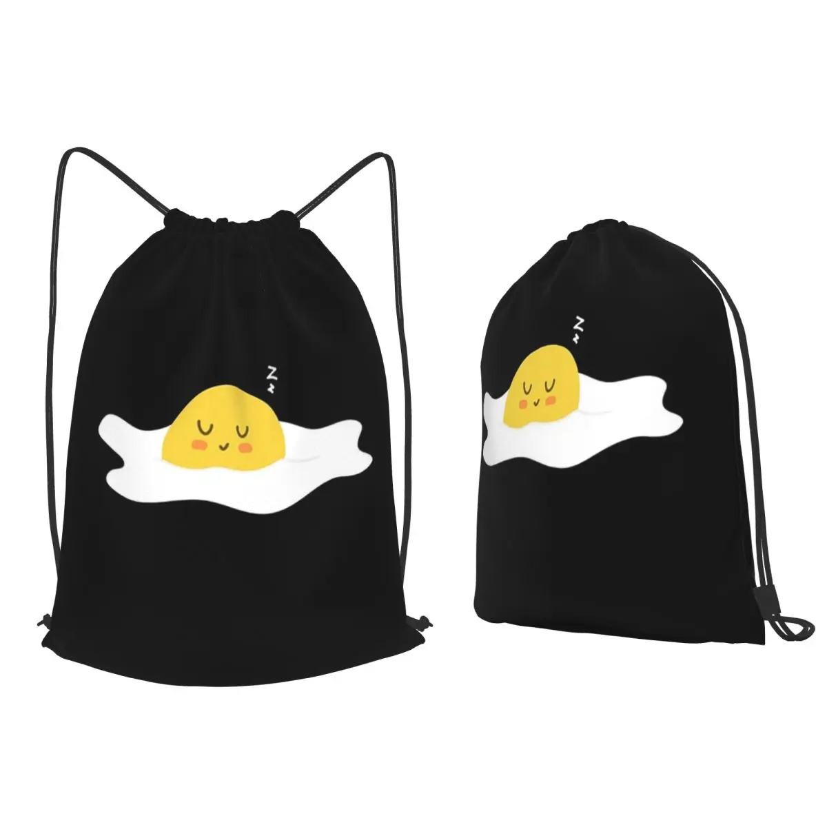 Sleeping Egg Backpacks Fashion Drawstring Bags Sports Bag Book Bags for Travel School