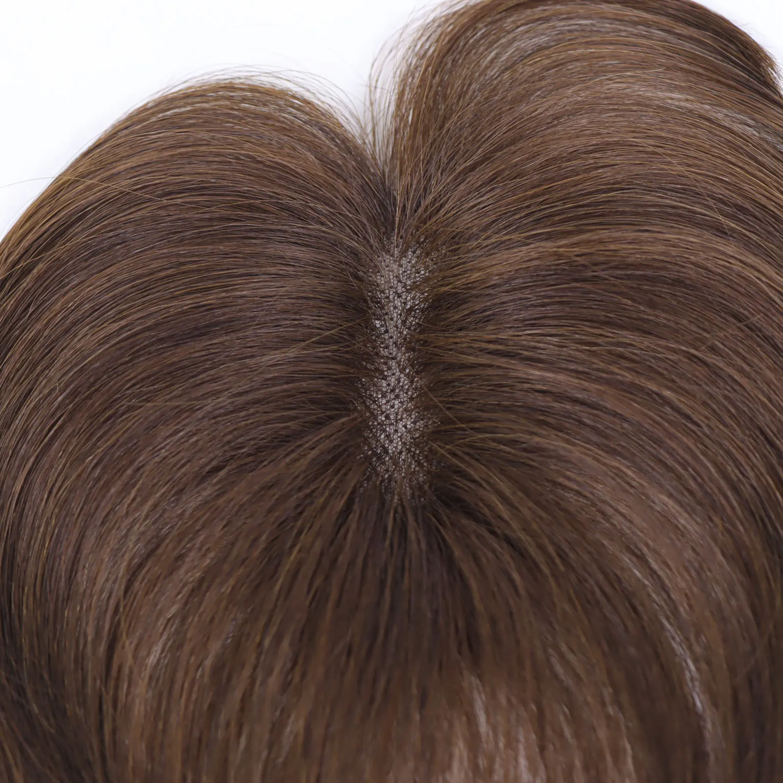 الانفجارات ثلاثية الأبعاد شعر الإنسان غير مرئية سلس الفرنسية Wispy الهواء الانفجارات البني العلوي هامش مع المعابد هيربيسي للنساء توبر #4