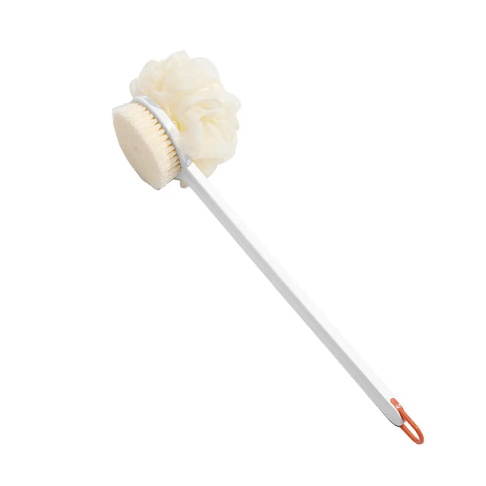 Ergonomic Long Handle Shower Brush Body Scrubber for Deep Cleansing Skin Smoothing Massage Bathing Accessories Back Scrubber