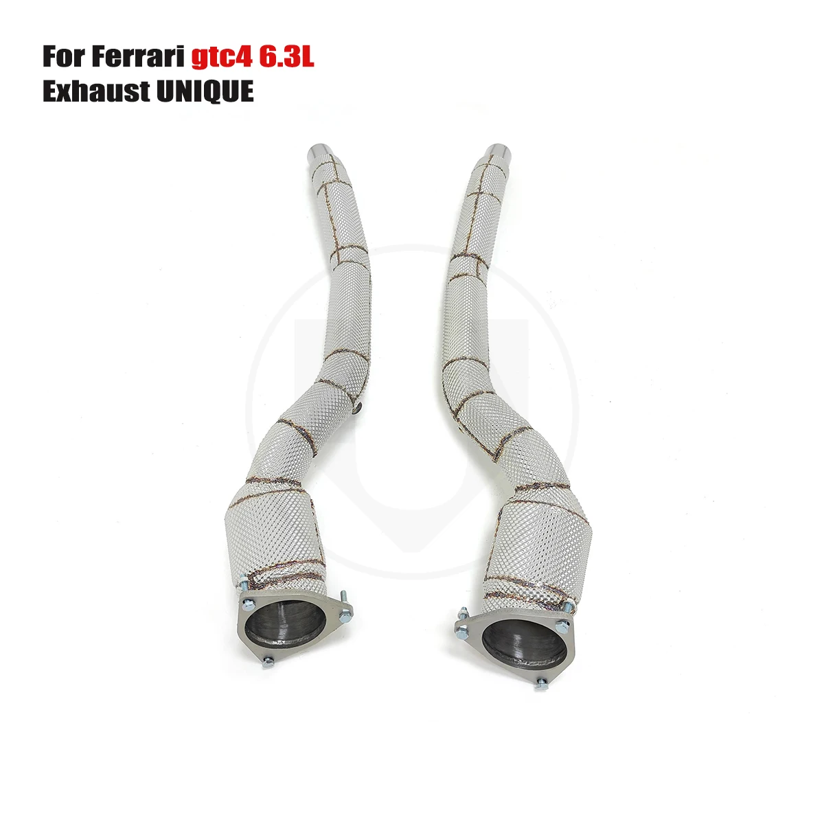 

UNIQUE For 2016 Ferrari gtc4 6.3L V12 With insulator downpipe With cat/without cat exhaust pipe