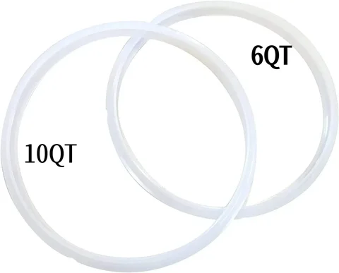 For 6 Quart and 10qt Pressure Cooker Sealing Rings, Silicone Sealing Ring Replacement Parts, Instant Pot Sealing Ring Gaskets