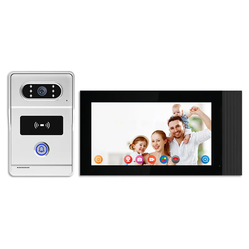 Villa Video Intercom Graffiti Doorbell Home Intelligent Visual Two-way Call High Definition Card Unlocking Access Control System