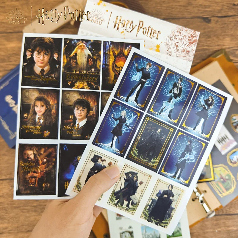 Genuine Academy of Magic Gilt Sticker Hogwarts Character Stickers Hermione RON Waterproof Stationery Supplies Planner Stickers