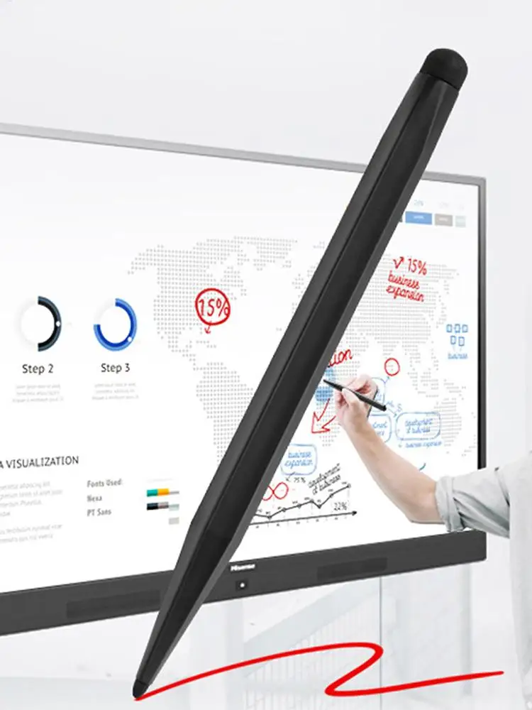 Teaching Screen Pen Electronic Whiteboard Pen Double Tips Capacitive Touch Screens S Stylus Abs Convenient Precision Touch Pen