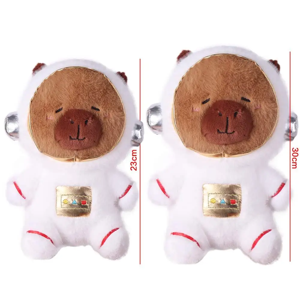 

Kawaii Astronaut Capybara Cartoon Simulation Capybara Fluffy Detachable Hat Capibara Fluffty Home Decor