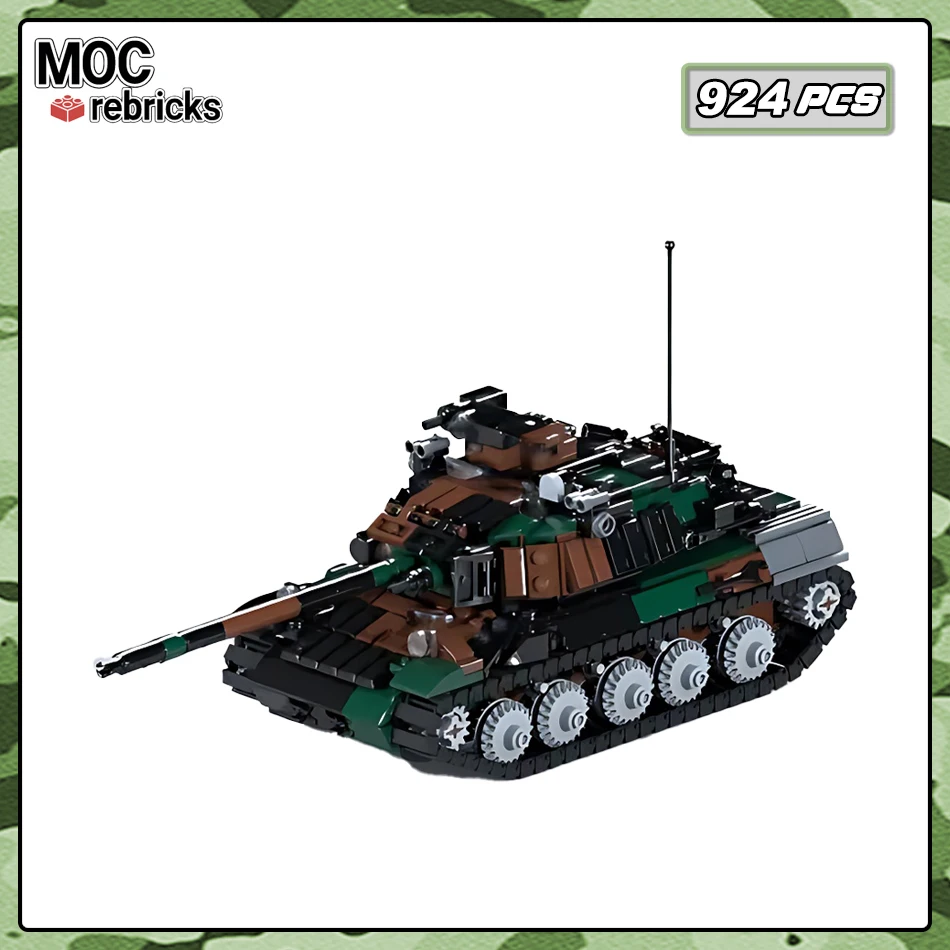 AMX 30B2 Brenus Soldier Vehicles Model Bricks MOC Army Main Battle Tank Building Blocks Hot selling Toy Sets Collectible Gifts