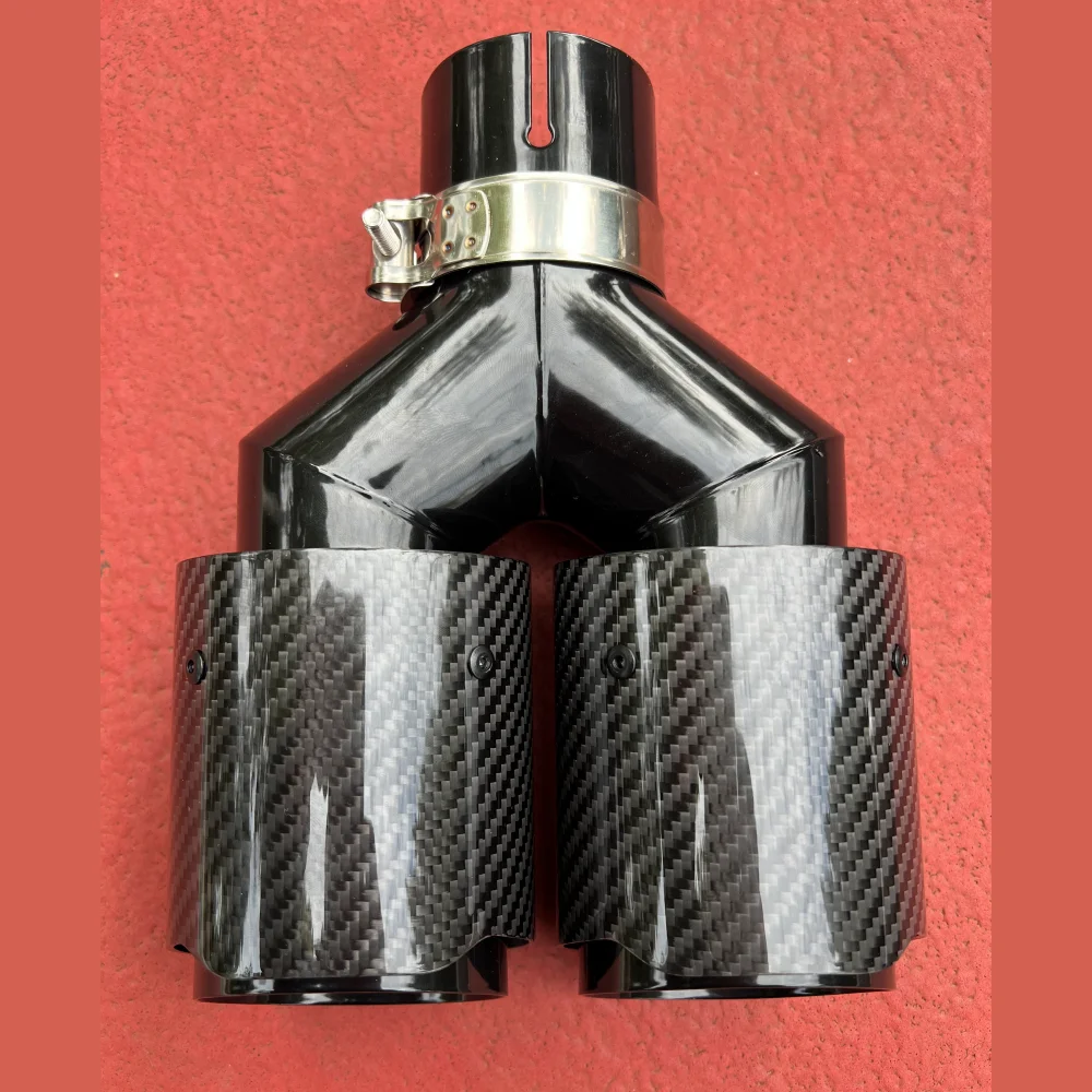 Carbon Fiber Y-shaped dual exhaust Tip 2.5