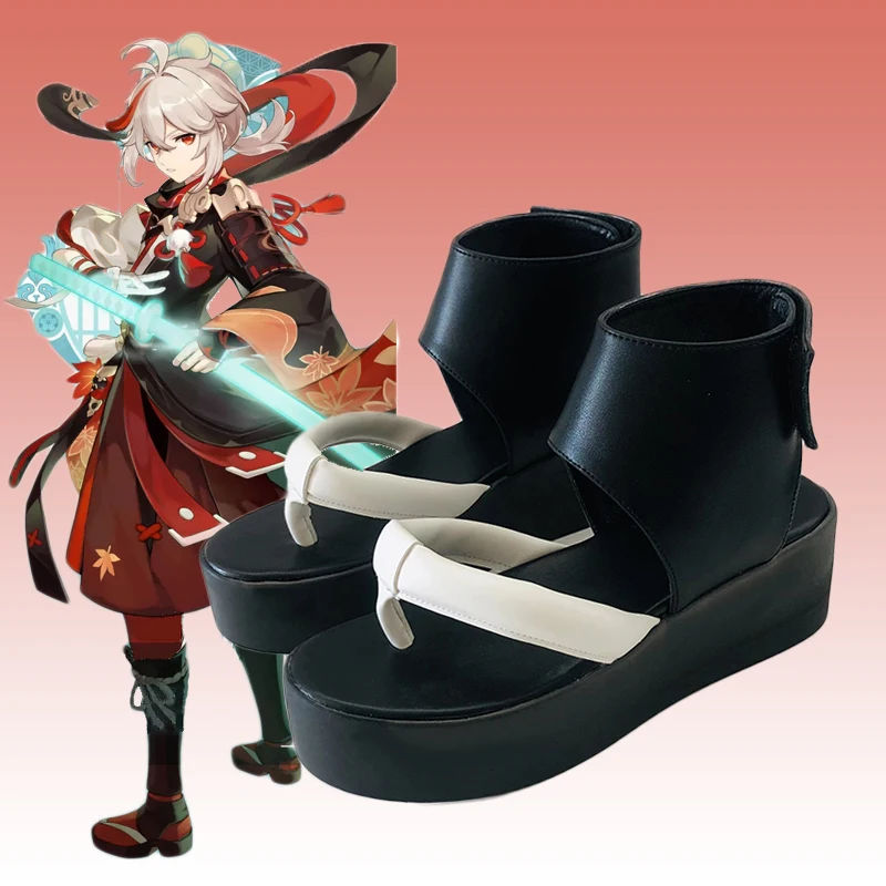 Spiel Genshin impact Kaedehara Kazuha Cosplay Schuhe Halloween Männer Cosplay Plattform Schuhe Anime Cosplay Kostüm Prop Karneval cos