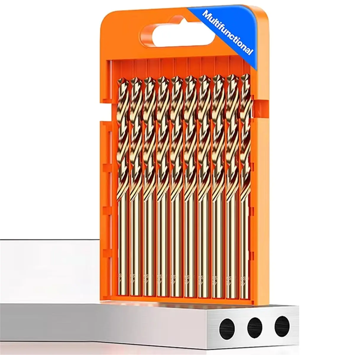 10PCS M43 Contains Cobalt Twist Drill Bits Hole Drilling Stainless Steel Drill Round Shank Drill Alloy Drill for Metal