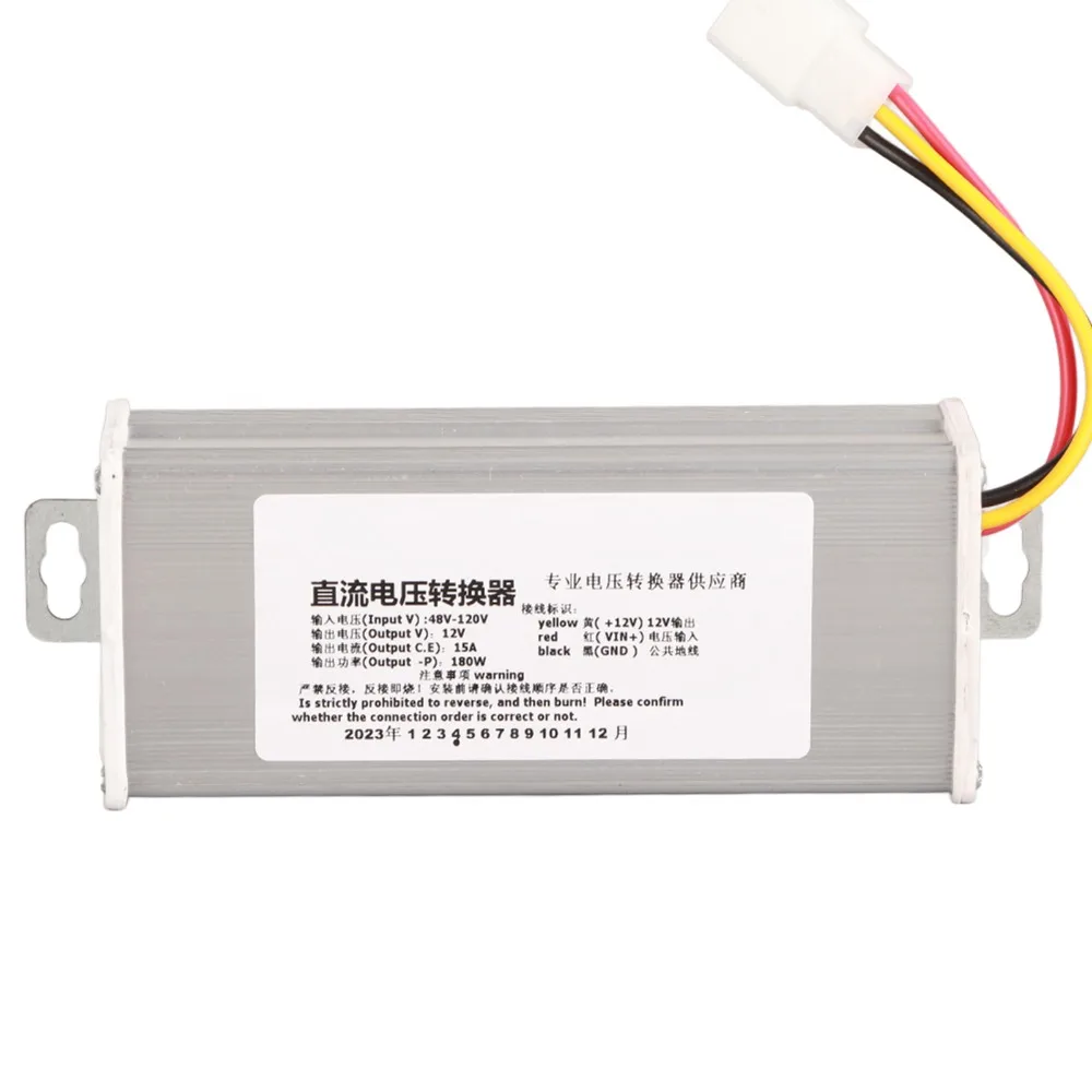 

High Efficiency 48V-120V Input DC Converter 15A Current 180W Power Voltage Converter 12V Output Step Down Converter Electronics