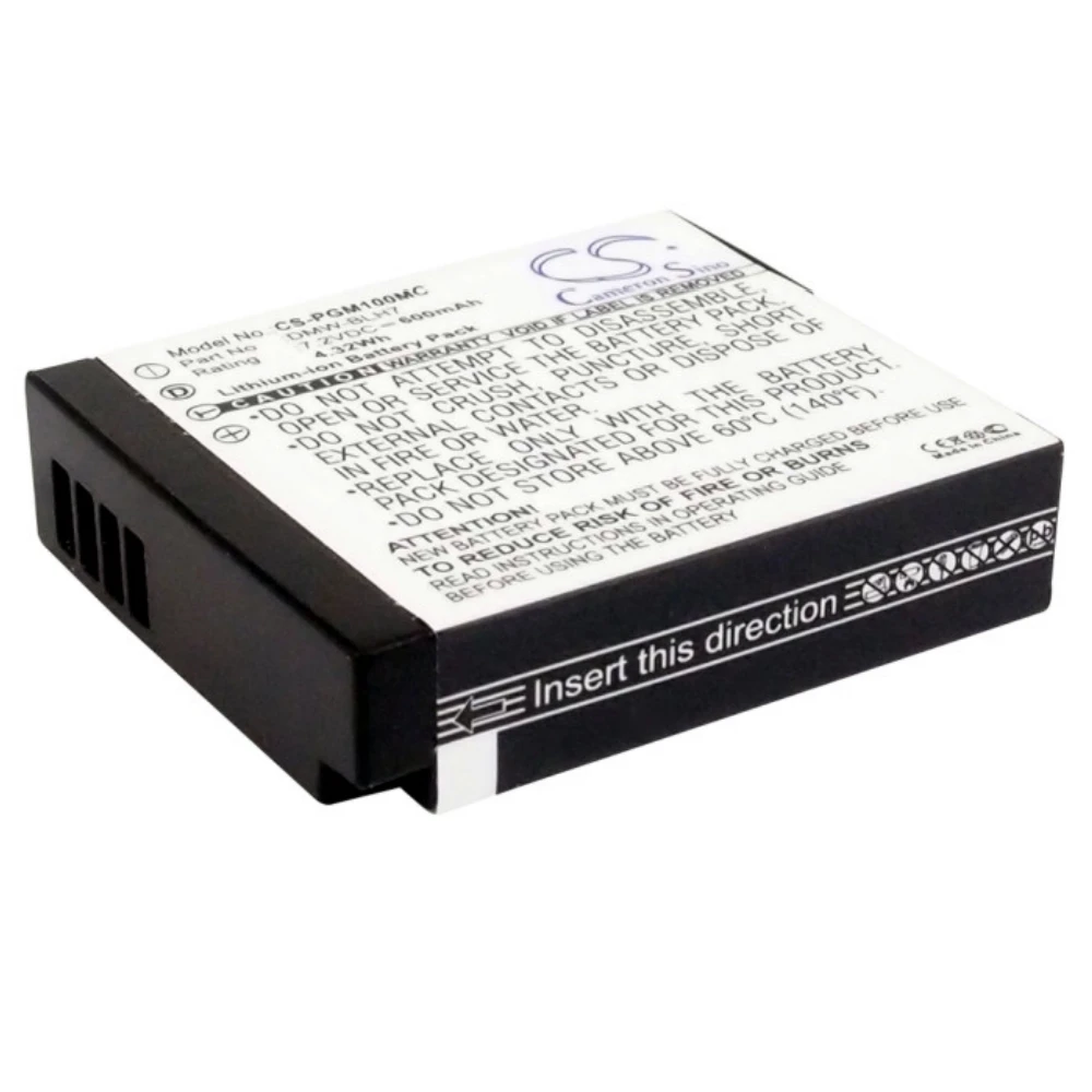 

Li-ion Camera Battery for Panasonic, 7.2V, 600mAh , Compatible Models: Lumix DMC-GM1, Lumix DMC-GM1D