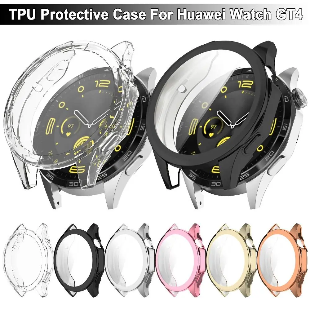 Funda de TPU para reloj inteligente, carcasa protectora, cubierta completa, accesorios, Protector de pantalla para Huawei Watch GT 4, 41/46mm