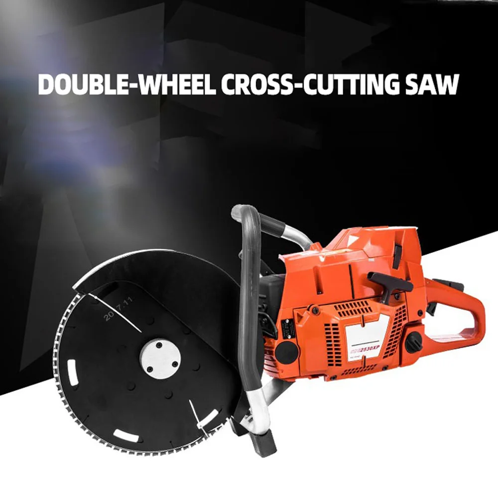 Double Wheel Opposite Direction Cutting Machine Gasoline Cutting Saw Fire Rescue Metal Cutting Saw Dismantling Cutting Machine