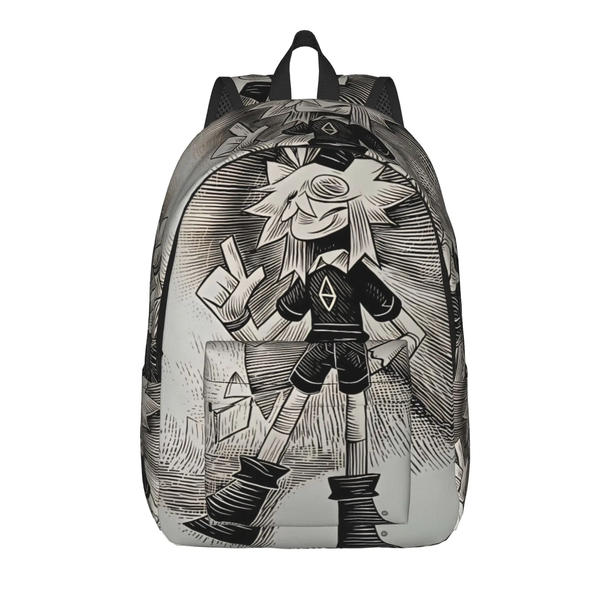 Fundamental Paper Education Anime Backpack Boy Soft Backpacks Polyester Streetwear High School Bags University Designer Rucksack